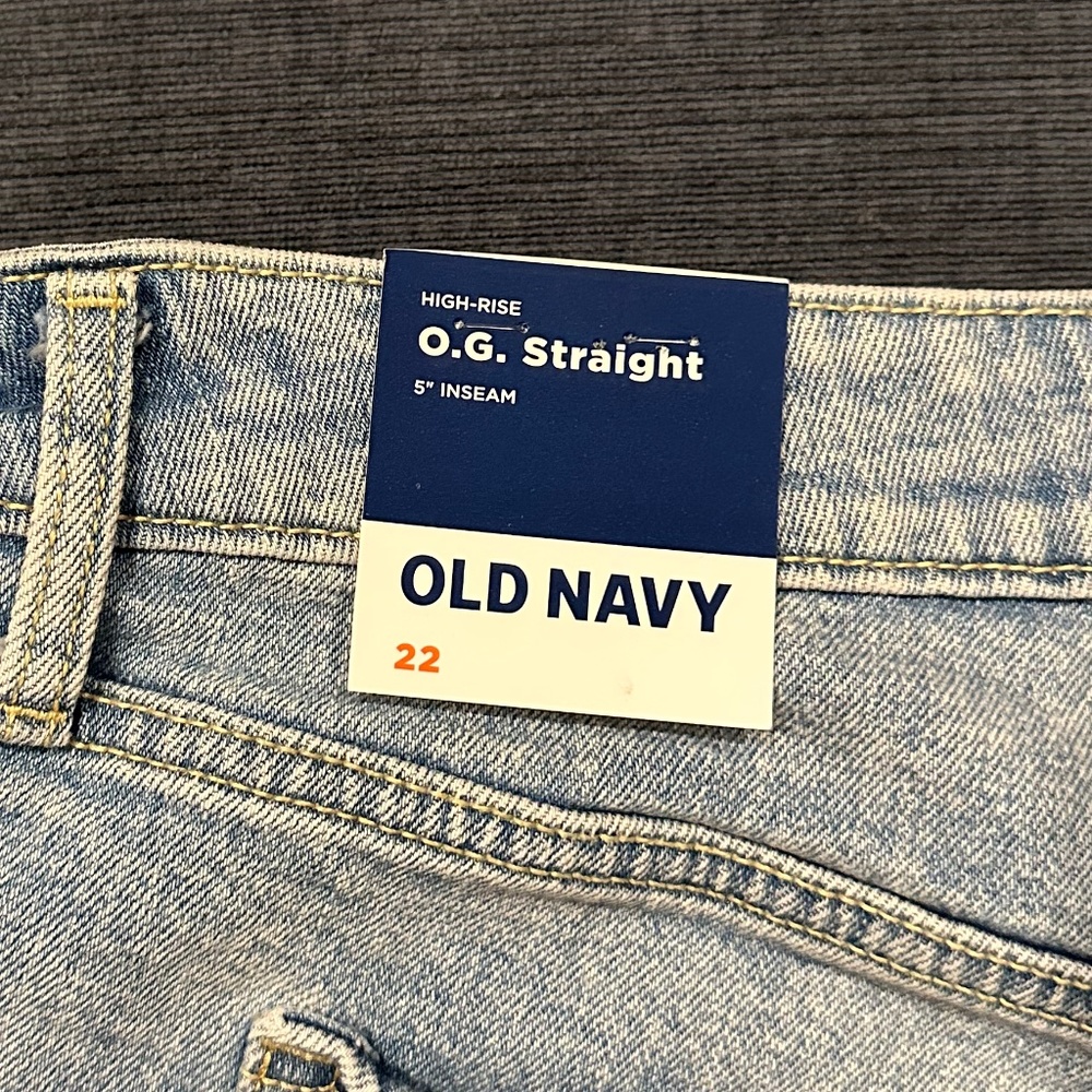 Women's High Rise Straight Denim Shorts